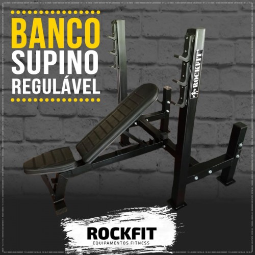 Banco Supino Regulável Steel - Pro Sport - Loja de Equipamentos de Academia